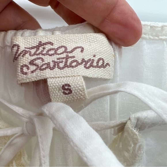 Antica Sartoria cream lace dress ladies size S. - Picture 6 of 10
